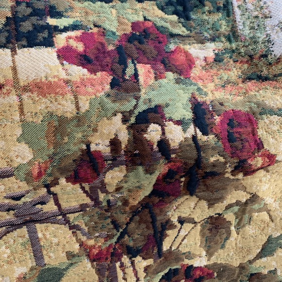 Belgium Tapestry by Flanders Tapestry with acanthe border and ornate tassels - Picture 4 of 11